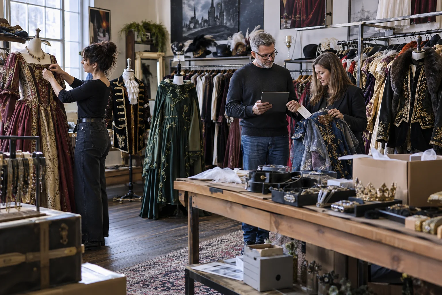 Costume rental and private label showroom
