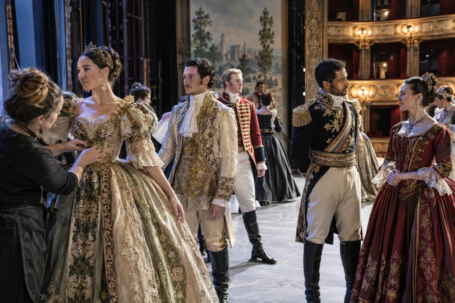 Theatre company using custom historical costumes