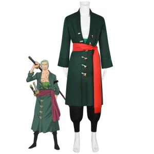 1 Piece Zoro Japanese Cosplay Party Coser Anime Show Comic Con Kimono Anime Costume Set