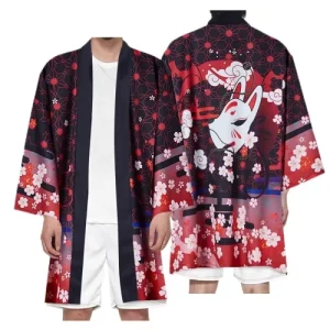 14 Styles Japanese Flying Fish Style Long Kimono Haori Cloak Anime Cosplay Costume