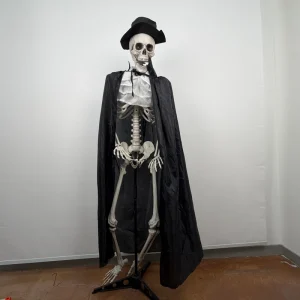 165cm Life Size Animated Halloween Skeleton Groom With Light & Sound