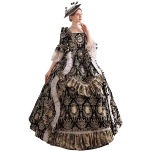 18th Century Victorian European Court Dress Ball Gown Halloween Cosplay Costume
