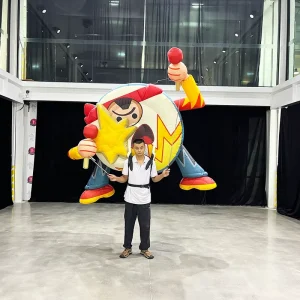 2.5M Hand Take Inflatable Drum Puppet Light weight Instrument Inflatable Concert Performer Costume Inflatable Parade Costume