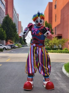 2.7M Tall Handmade Clown Mascot Robot Costume