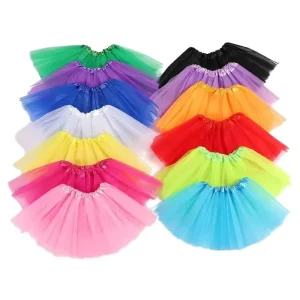 3 Layer Tulle Ballet Tutu Dress for Baby Kids Girls Professional Dance Performance Party Costume
