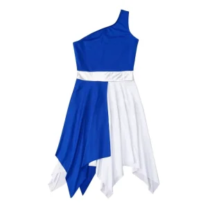 6 16 Kids Contemporary Stage Dance Costume Performance Wear Girls Training Dancewear Liturgical Praise Lyrical Dance Dresses