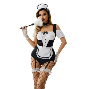 7-Piece Women’s Maid Cosplay Lingerie Set