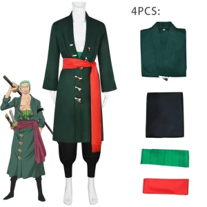 Adult Anime Halloween Zoro Cosplay Costume