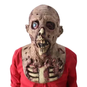 Adult Bloody Zombie Latex Mask Halloween Cosplay Costume