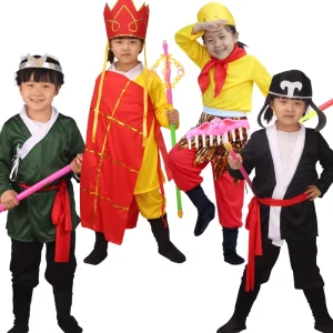 Adult Children Performance Costumes Journey to the West Clothes Tang Monk Sun Wukong Pig Bajie Friar Sand Stage Costumes