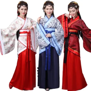 Adult Chinese Traditional Stage Dance Costume Tang Suit Hanfu Cheongsam