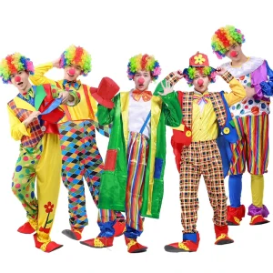 Adult Circus Clown Jumpsuit Costume
