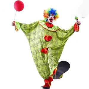 Adult Clown Couple Cosplay Costumes for Halloween Carnival Parties