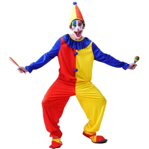 Adult Clown Halloween Cosplay Costume for Men