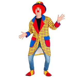 Adult Colorful Halloween Clown Cosplay Costume Suit
