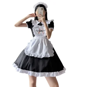 Adult Embroidery Maid Costume Cosplay
