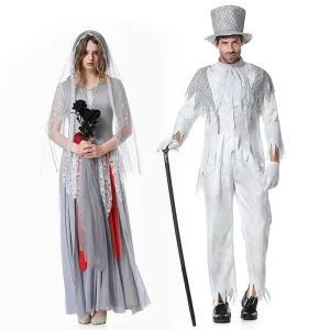 Adult Ghost Bride Halloween Cosplay Costume Dress
