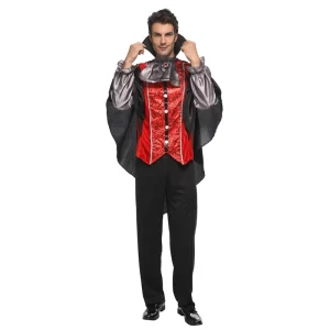 Adult Gothic Vampire King Halloween Cosplay Costume