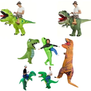 Adult Green T-Rex Inflatable Full Body Dinosaur Costume