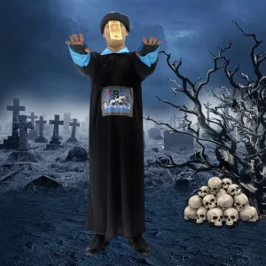 Adult Halloween Zombie Qing Dynasty Eunuch Costume