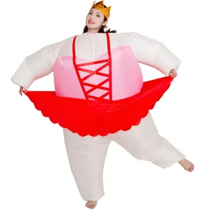 Adult Inflatable Ballerina Mascot Costume
