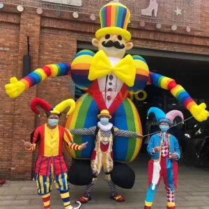 Adult Inflatable Clown Costume for Walking Circus Performance Carnival Parade