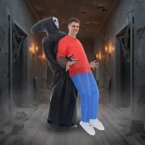 Adult Inflatable Ghost Hugger Costume Fits 1.5-2 m Tall for Christmas Cosplay Parties and Stage Shows