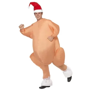 Adult Inflatable Turkey Mascot Costume for Christmas Cosplay