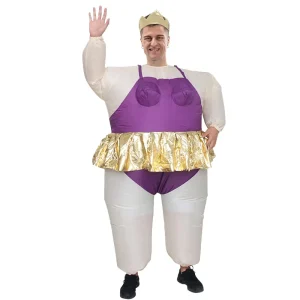Adult Inflatable purple Ballet Costume Fits 1.5 2m. for Christmas Cosplay Parties Stage Shows & Masquerade Balls