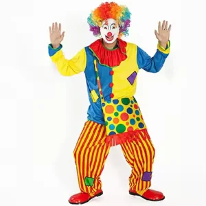 Adult Joker Clown Cosplay Costume for Halloween and Carnival