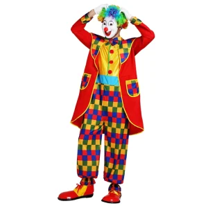 Adult Joker Clown Halloween Carnival Circus Cosplay Costume