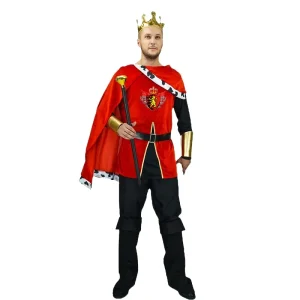 Adult King Cosplay Costume with Crown