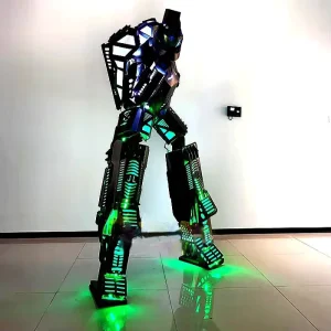 Adult LED RGB Luminous Robot Mecha Armor Costume