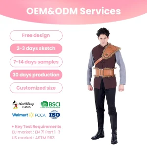 Adult Medieval Warrior Suit with Fur Trim for Renaissance Fairs and LARP Events