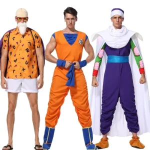Adult Men’s Anime Hippie Polyester Jumpsuit Costume