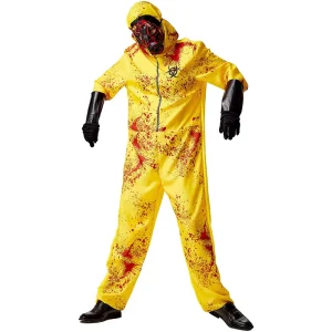 Adult Men’s Hazmat Zombie Cosplay Jumpsuit
