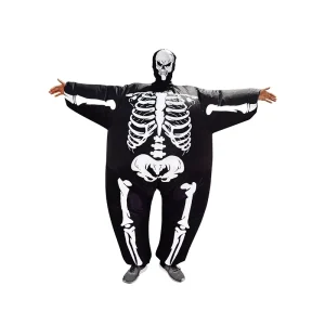 Adult Men’s Inflatable Skeleton Costume for Halloween Party
