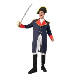 Adult Noble Colonial French Emperor Outfit Career Party Cosplay Historical General Costume for Men