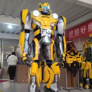 Adult Orange Bumblebee Robot Costume