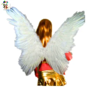 Adult Party Fancy Dress Costume Big White Angel Feather Wings HPC 1781