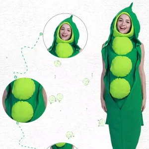 Adult Pea Pod Vegetable Cosplay Costume