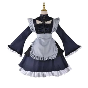 Adult Plus Size French Maid Cosplay Uniform Costume