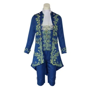 Adult Prince Charming Cosplay Costume Set Beauty and the Beast Movie Costume