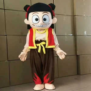 Adult Size New Product Chinese Mythical Character Nezha Mascot Costume Carnival Party Activity Role Playing Costume