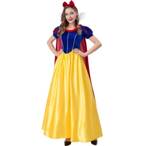 Adult Snow Princess Cosplay Costume for Birthday Parties, Carnival and Halloween