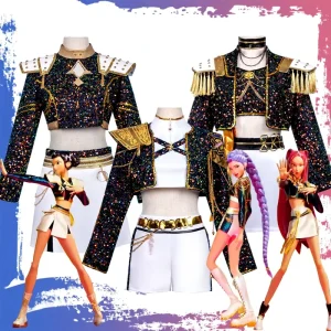Adult Unisex Anime Cosplay Costume Polyester Vest Shorts Suit Pants or Skirt