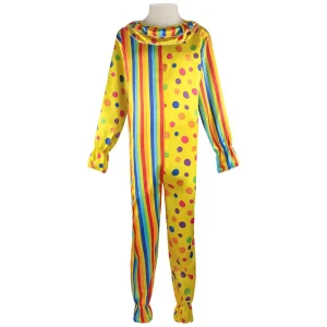Adult Unisex Clown Costume for Halloween, Cosplay, and Stage Performance