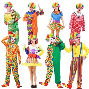 Adult Unisex Halloween Clown Character Costume
