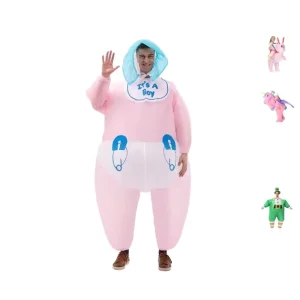 Adult Unisex Pink EVA Inflatable Animal Mascot Costume