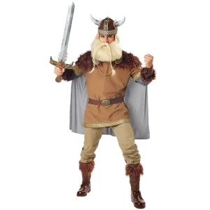 Adult Viking Warrior Cosplay Costume for Stage and Parties